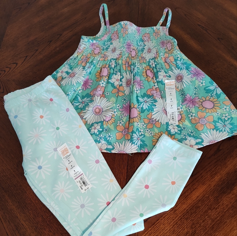 New 2pc size 7 jumping beans outfit